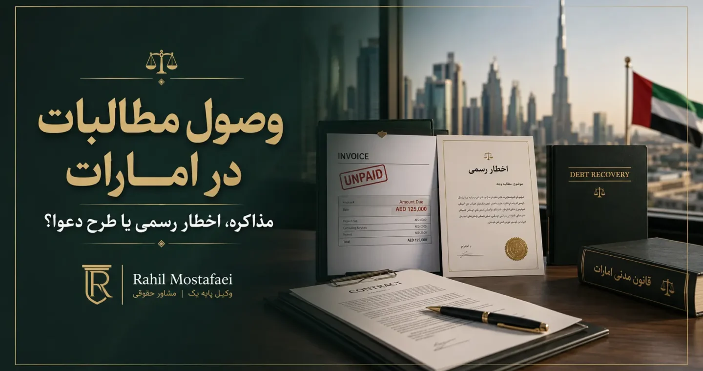 وصول مطالبات در امارات؛ مذاکره، اخطار رسمی یا طرح دعوا؟