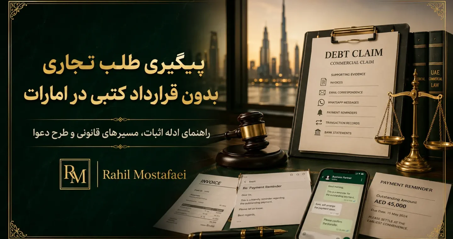 آیا بدون قرارداد کتبی می‌توان طلب تجاری را در امارات پیگیری کرد؟ راهنمای جامع حقوقی