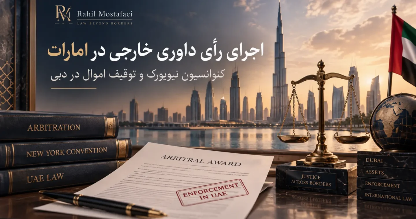 اجرای رأی داوری خارجی در امارات؛ راهنمای کنوانسیون نیویورک و توقیف اموال در دبی